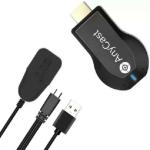 Reepud HDMI Wireless Display Dongle by Muvit Wi-Fi Mobile Screen Mirroring Receiver Dongle to TV/Projector Receiver Data Card (Black)