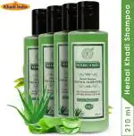 Herbal Khadi Neem Aloevera Herbal Shampoo (No Sulphate, Paraben) Anti Dandruff/Anti Fungual, Scalp Healer Hair fall Control 840 ml (Pack of 4)