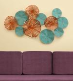 vedas Blue Flower Wall Decor Hanging & Wall Mounted Sculpture Home Decor