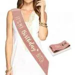 Festiko Glitter Rose Gold Its My Birthday Bitch Sash Rose Gold Birthday Sash Birthday Gift Birthday Favors Supplies For Woman Girls 16th 18th 21st 22nd 30th 40th Birthday