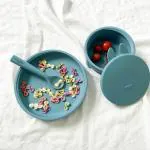 MARRON Silicone plate and bowl set