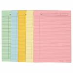 ECLET 90 GSM A4 Both Side Ruled Thick Coloured Project Sheets (Pack of 200)