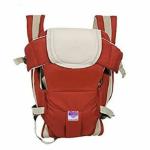 Merrie Made with Japanese Cotton ( Kasuri ) 4-in-1 Adjustable Baby Carrier Cum Kangaroo Bag/Baby Carry Sling/Back/Front Carrier for Baby with Safety Belt and Buckle Straps - Color Blue