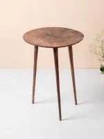Nestroots Round Copper Side Table Set of 2