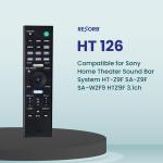 RESORB HT 126 RMT-AH400U Replacement Remote Control Commander fit for Sony Home Theater Sound Bar System HT-Z9F SA-Z9F SA-WZF9 HTZ9F 3.1ch Soundbar