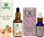 Sarva By Anadi Pure Rosemary And Almond Essential Oils For Hair And Skin 45 ml - Pack Of 2