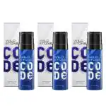 Wild Stone CODE Titanium No Gas Long Lasting Body Perfume Spray Spray Pack of 3 (150ml Each)