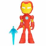 LITTLA Hasbro Spidey and His Amazing Friends Supersized Iron Man Action Figure, Preschool Superhero Toy for Kids Ages 3 and Up
