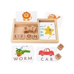 MontyMaestro Toys - Word Spelling Game Educational Toys for Kids_ Montessori Learning Toy