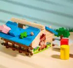 SmartBee Toys Wooden Shape Sorting Hut for Kids | Learning & Educational Toys for Kids