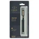 Parker Vector Matte Black GT Fountain Pen