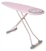 Peng Essentials Heat Reflective Scratch & Stain Resistant Premium Pink Ironing Board with Silicone Stoppers & Iron Holder - Ironing Table Stand Ironing Boards (152x44X94cm)