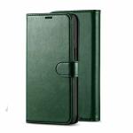 ClickCase Vintage Series Faux Leather Magnetic Card Holder Wallet Kickstand Case Flip Cover For OnePlus 12R 5G (Green)