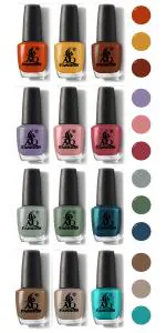 AQ FASHION New Pastel HD Shine Color 12 PC (180ml) Nail Polish Combo Set POOJA 012 Multicolor