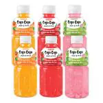 Newtreo Cojo Cojo Juice with Nata De Coco |2 x Orange, 2 x Strawberry & 2 x Guava Flavours | Imported from Vietnam | 25% Juice from fruits | Pack of 6 x 320ml each