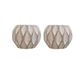 GARDEN KING Cement pots for Home & Office Decoration (Set of 2 PCs)