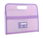 Shining Zon Horizontal Expanding File Folder 13 Pockets Accordion File Folder Organizer for A4 Letter Size Paper Document Holder Organizer for School, Home, Office (Pack Of 1 Purple Colour)