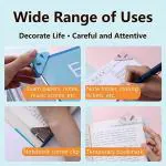 Jalaram Exports Triangle Paper Clip, Document Clip, Bookmarks, Bag Clips, Office Paper Clamps, Paper Corner Clip, Document Tool, Binder, Suitable for Office, Reading, Snack, Set of 10 Clips