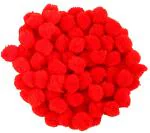 OneStoreIndia Red Cotton Handcrafted Pom-Pom Balls