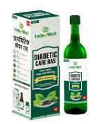 INDS WELL AYURVEDA Diabetic Care Ras -500 ml | 100% Ayurvedic | Blend of 7 herbs Jamun, Karela, Amla, Vijaysar, Inderjo and Belpatra | Made in India