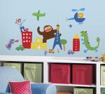 Asian Paints Nilaya Multicolor Vinyl Lazoo Boy Wall Sticker W071D47QY45