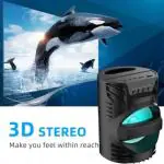 Techel Black Karaoke Speaker With Mic Super Bass Bluetooth T7 5.1 Channel