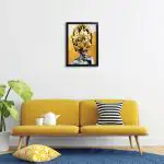 Random Colorful Illustration Wall Decoration Printed Wall Painting (12 X 18 Inch )