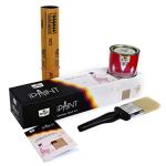 Berger Gold Plastic Ipaint Diy Enamel Painting Kit - 200 Ml Gold Luxol Hi Gloss Enamel Paint, 2 Inch Brush, Sand Paper