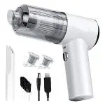 Bs Spy Vacuum Cleaner Handheld Wireless Portable for Car Home White Cordless Cleaning