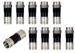 Optik Vision Gold RG6 Coaxial Cable Connector Compression Tool Black (pack of 10 pcs)