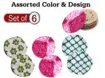 SSDN Wonderful Cotton Cloth Disk Roti/Chapati Cover 8x8 Inch (Set of 6)