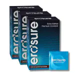 Erosure Extra Dotted Condoms | Chocolate Flavors | Vegan-Friendly | Premium Latex | Lubricated | Pack of 30