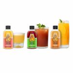 Tipsy Tiger Fuss-Free Cocktail Mixers, Mixed ( Pack of 3 ) , Coaster & eco-friendly bamboo stirrers