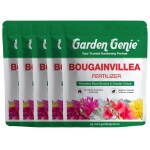 Garden Genie Bougainvillea Plant Fertilizer 4.15 Kg (5 Bags of 830g) | Organic Bloom Booster Fertilizer for Overall Growth of Bougainvillea Flowers in Home Garden, Powder