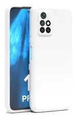 U&E White Silicone Back Cover For Redmi 10 Prime