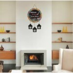 arpita crafts Stylish Wooden Welcome To Our Sweet Home Wall Hanging For Home Decor|  (40.64 cm X 22.86 cm, Multicolor)