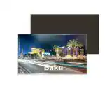Dhcrafts Multicolor Metal Baku D4 Printed Fridge Magnet, 8.6 X 5.4 Cm