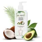 Trunext Coconut Avocado Shampoo, Prevents Dandruff and Repairs Damaged Scalp, Natural Avacado, Sulphate & Paraben Free, For Both Men & Women, 300 ml