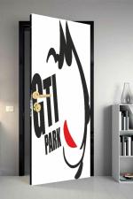 Qth Line Art Dor-1821 Design Door Sticker