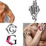 Ordershock Waterproof GM Name Letter Temporary Body Tattoo (Pack of 2)