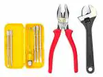 GLOBUS Durable Adjustable Wrench, Plier and Screw Driver Set 3 Piece