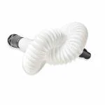 ENNIUS Heavy Duty PVC Plastic Collapsible Waste Pipe for Kitchen Sink/Wash Basin Expandable & Extra Flexible (White) (Pack of 1)