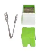 First Front Stainless Steel Momo Tong with Steel and Plastic Potato Chipser French Fries Chips Maker Machine Snacks Finger, Potato Finger Chips Cutter and Multicolour, Pack of 2