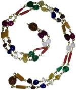 SHIVOHAM Multicolor Men and Women Stone Navratna Roasry Chains