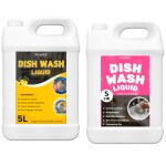 Fivanta Dish Wash Liquid Ultra Powerful Formulas Lemon 5L & Rose 5L