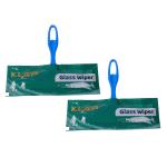 KLAP Glass Wiper All-Purpose Cleaning Solution | Sharp Virgin Silicon Edge | Unbreakable Moulded Handle | Multipurpose Glass Squeegee Wiper for Kitchen Platform & Windows, Car Windshield | Pack of 2