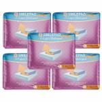 SMILE PAD 5 Layers Disposable Underpad for Adult & Baby | Large 60 X 90 Size | 5 Layers Protection for Quick Absorption | Pack of 5 (50 Pads)