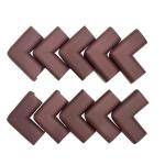 BabySafeHouse Furniture Corner Guard for Baby Safety, Pre-Taped Corner Protectors -Brown (Pack of 10)