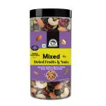 Wonderland Foods Premium Healthy Nutmix 500g Jar, Dried Almonds, Black Raisins, Cashewnuts, Cranberries, Black Dates & Many More