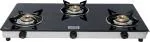 GOOD FLAME 3 Burners Max Eco Black Glass Gas Stove